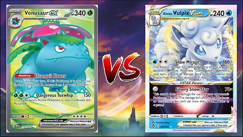 Pokemon TCG Live Venusaur EX Stall VS Alolan Vulpix VSTAR!!