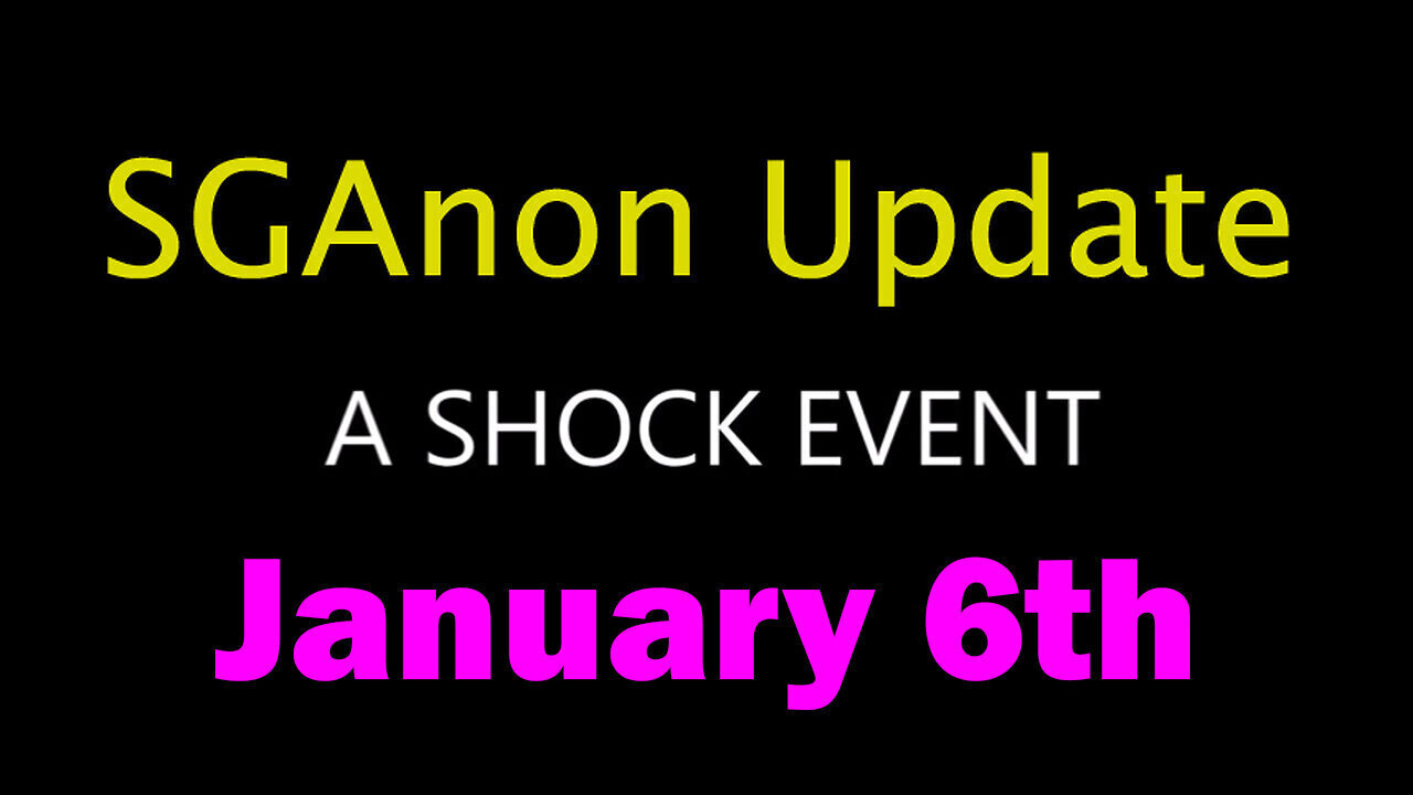 SG Anon SHOCK EVENT January 6th - July 27, 2024.