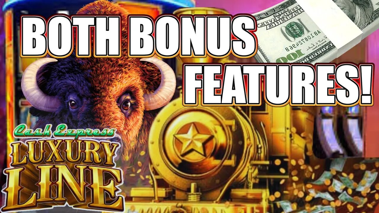 HIGH LIMIT BUFFALO Double Feature ♦️ Buffalo Link & Luxury Line Max Bet Jackpots!