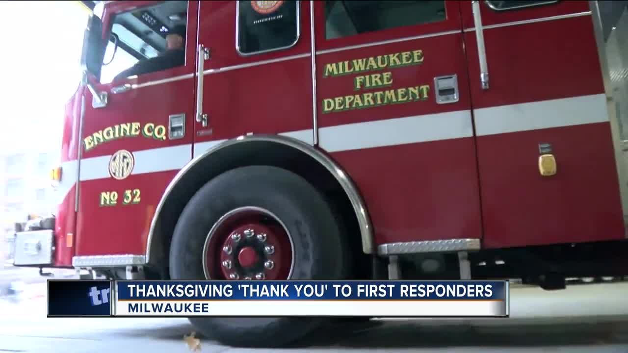 Thanking first responders this Thanksgiving