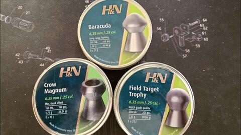 25 cal H&N Baracuda, Crow Magnum and Field Target Trophy velocity testing with power tuning