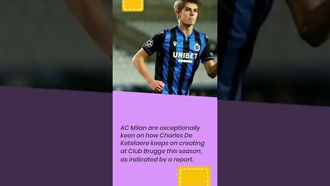 Milan have the 'new De Bruyne' in their sights €30m+ will be expected to sign him #shorts