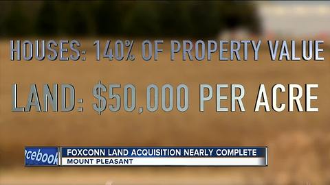 Mt. Pleasant closing in on land acquisition for Foxconn plant