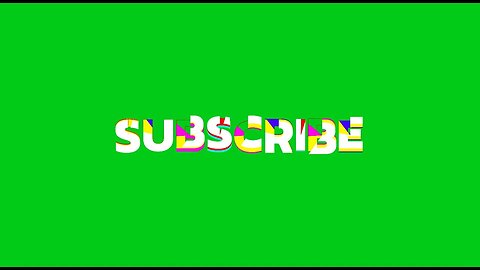 YouTube Like Subscribe Radial Text Green Screen Effect Motion Graphics 4K Copyright Free