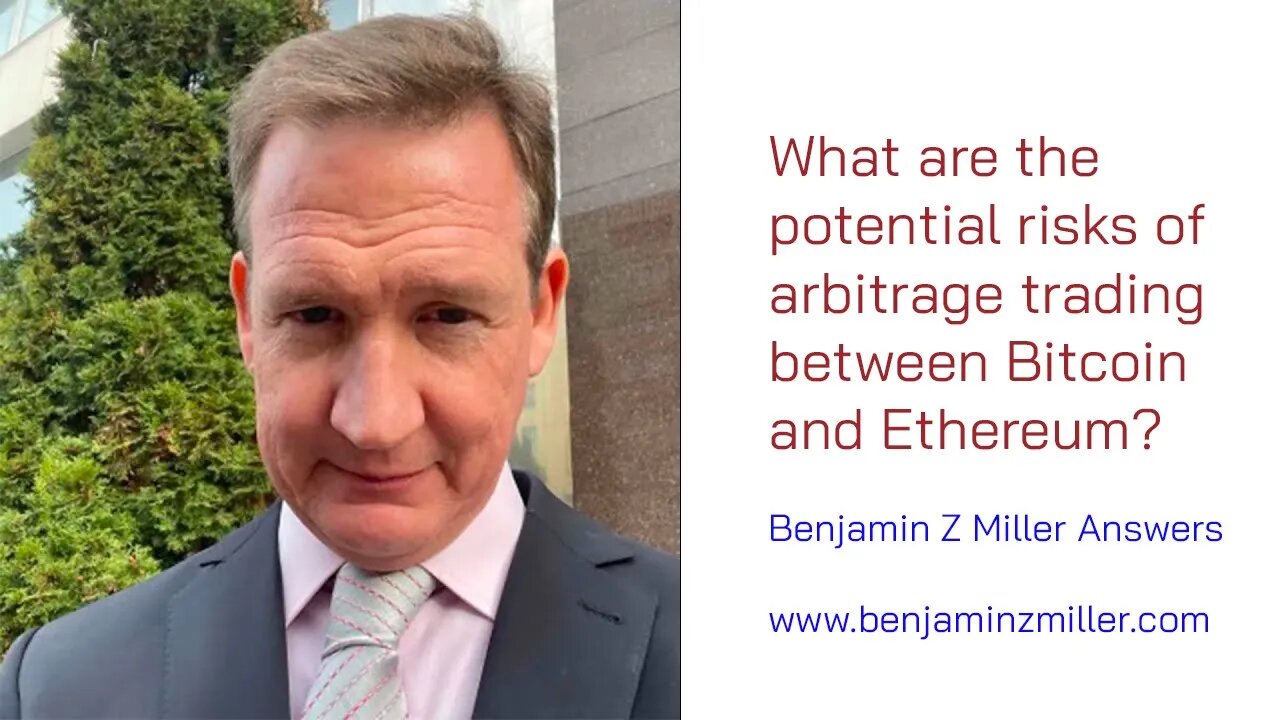 What are the potential risks of arbitrage trading between Bitcoin and Ethereum?