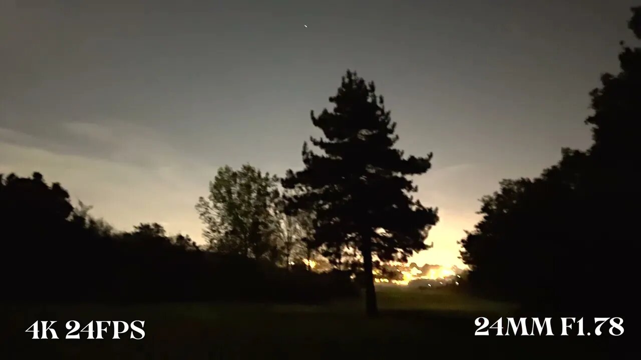 iPhone 15 Pro Night Video Camera Test Raw 4K 24FPS Sample 🎥 Epping Forest London