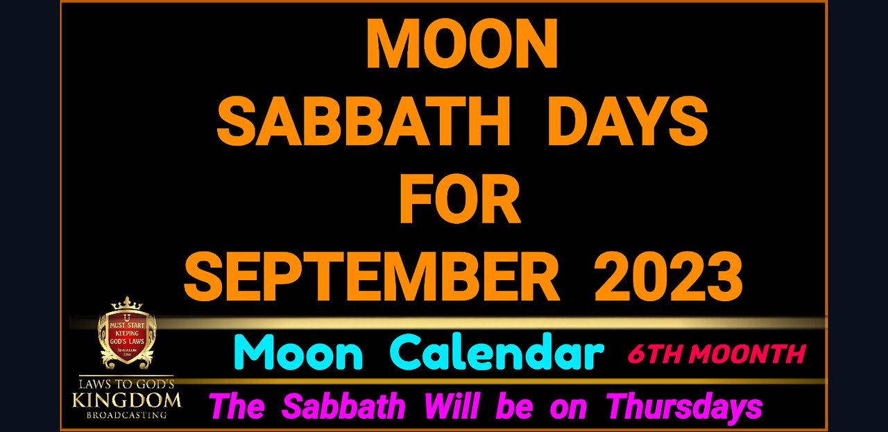 Lunar Sabbath Days for Sept 2023