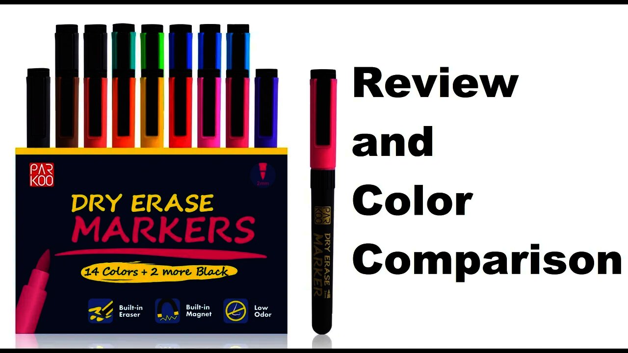 PARKOO dry erase marker review