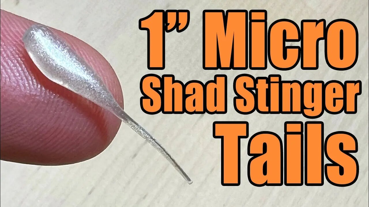 1" Micro Shad Stinger Tails - Great Micro Finesse Ice Fishing Bait