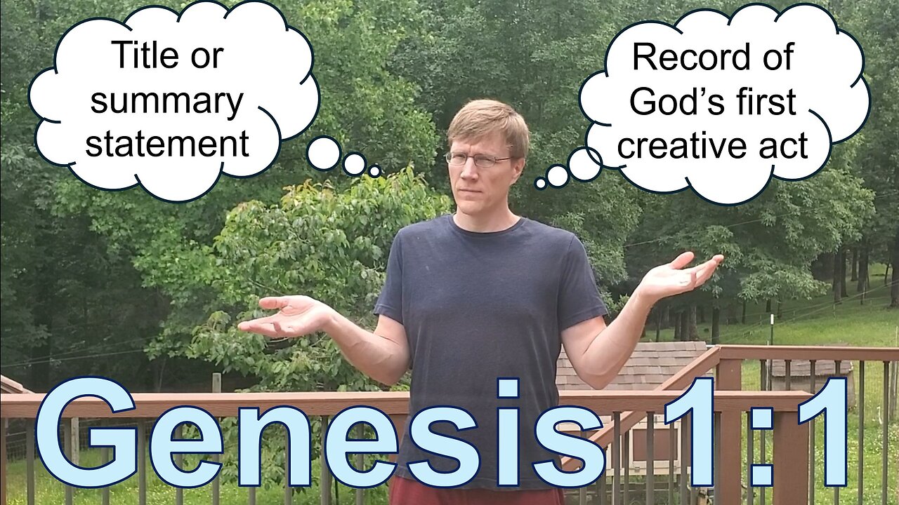 Is Genesis 1:1 a title?