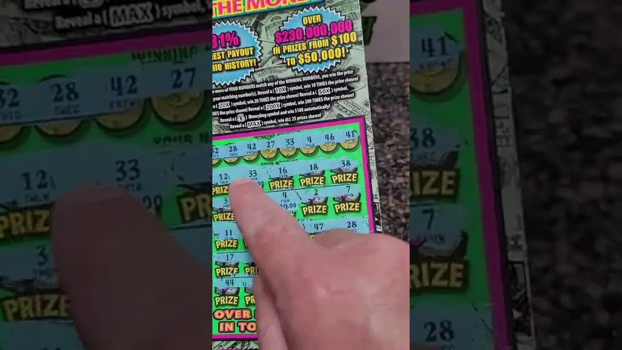 Big Winning Ohio Lottery Ticket Scratch Off Max The Money!