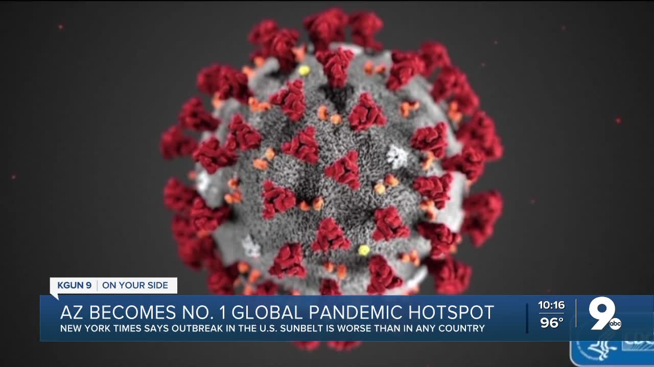 Arizona becomes No.1 global pandemic hotspot