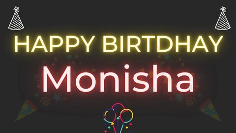 Happy Birthday to Monisha - Birthday Wish From Birthday Bash