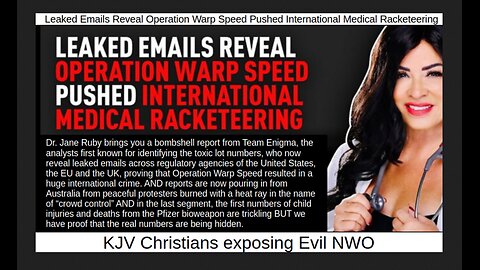 Leaked Emails Reveal Operation Warp Speed Pushed International Medical Racketeering