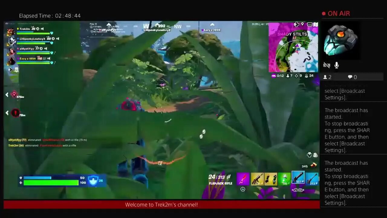 Fortnite with Eazy, Lucky and Trek2m hunting down Looper's trying to Escape Day 617