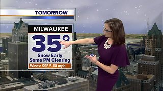 Snow turns into rain Thursday