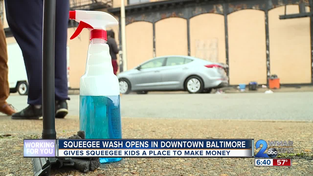 Squeegee Wash opens in Downtown Baltimore, gives squeegee kids a place to make money