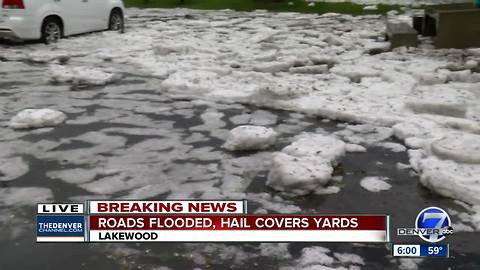 Storms bring hail, flooding to Denver metro area on Wednesday