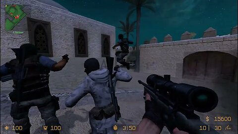 Counter Strike Source Dust 2 Night Bots #4 Using Found Weapon