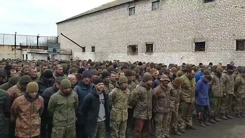 A lot of captured Ukrainian soldiers