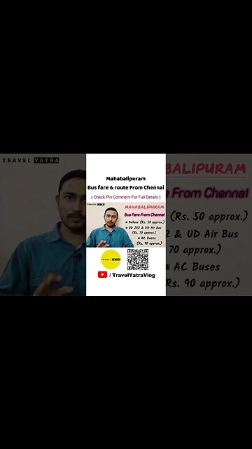 #tnstc Bus Fare & Route From #chennai To #mahabalipuram #shorts