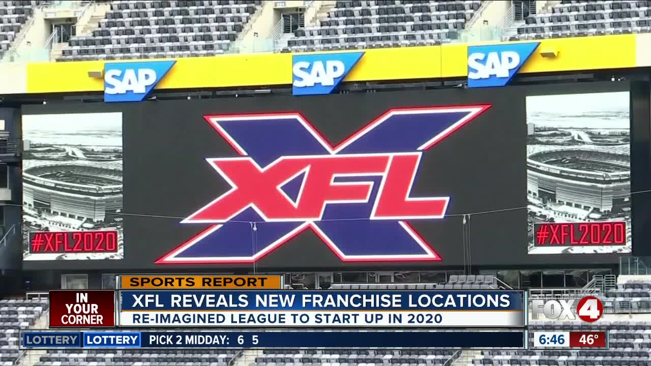 XFL returns in 2020 with team in Tampa as part of football league's relaunch