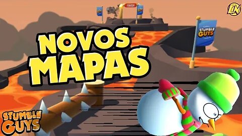 NOVOS MAPAS ENSABOADOS NO STUMBLE GUYS #novomapastumbleguys