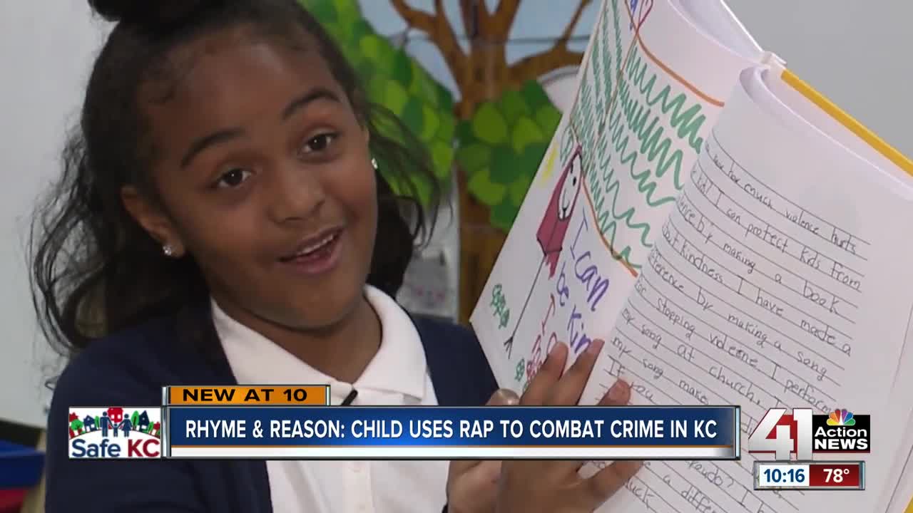 South Kansas City first-grader uses rap to combat gun violence