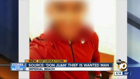 Source: "Don Juan" thief is a wanted man