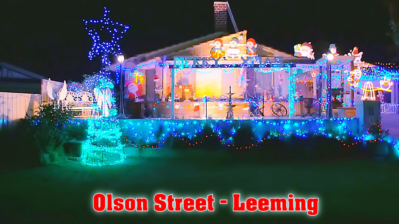 Christmas lights Perth Best Displays Olson Street Leeming Australia