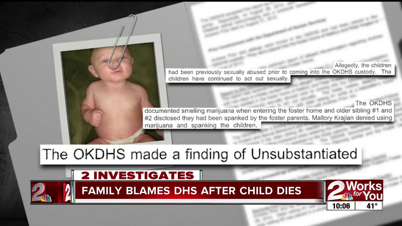 Family claims negligence by DHS contributed to toddler's death