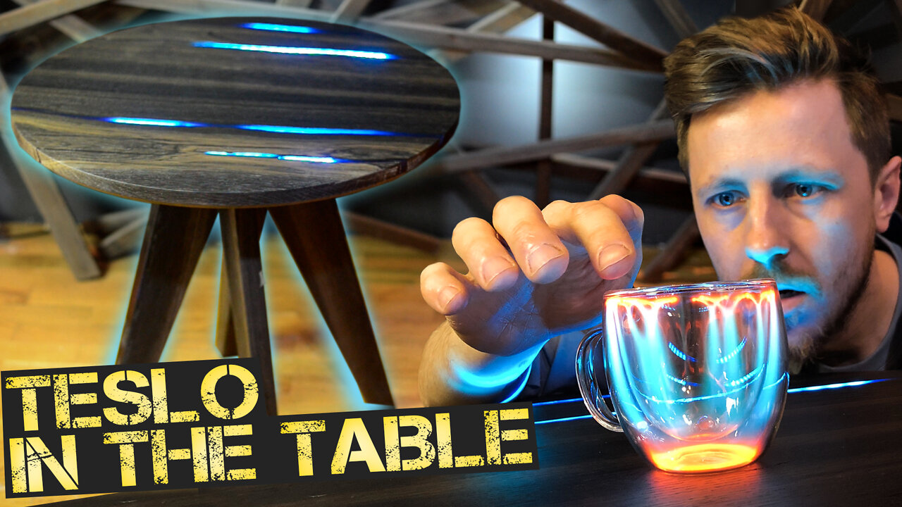 What happens if Tesla coils are built into the table?
