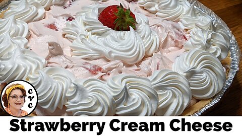 Strawberry Cream Cheese Pie, Collard Valley Cooks