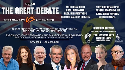 📍 The Great Debate, Port Headland vs The Premier 💉 | Perth, WA