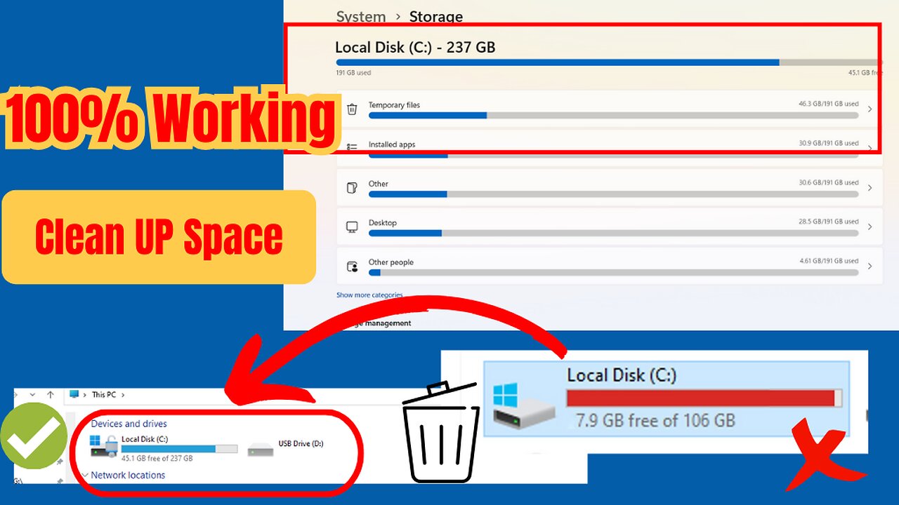 How to Free Up Disk Space on Windows 10 / 11 in 2023