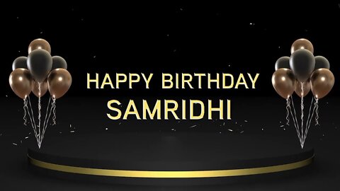 Wish you a very Happy Birthday Samridhi