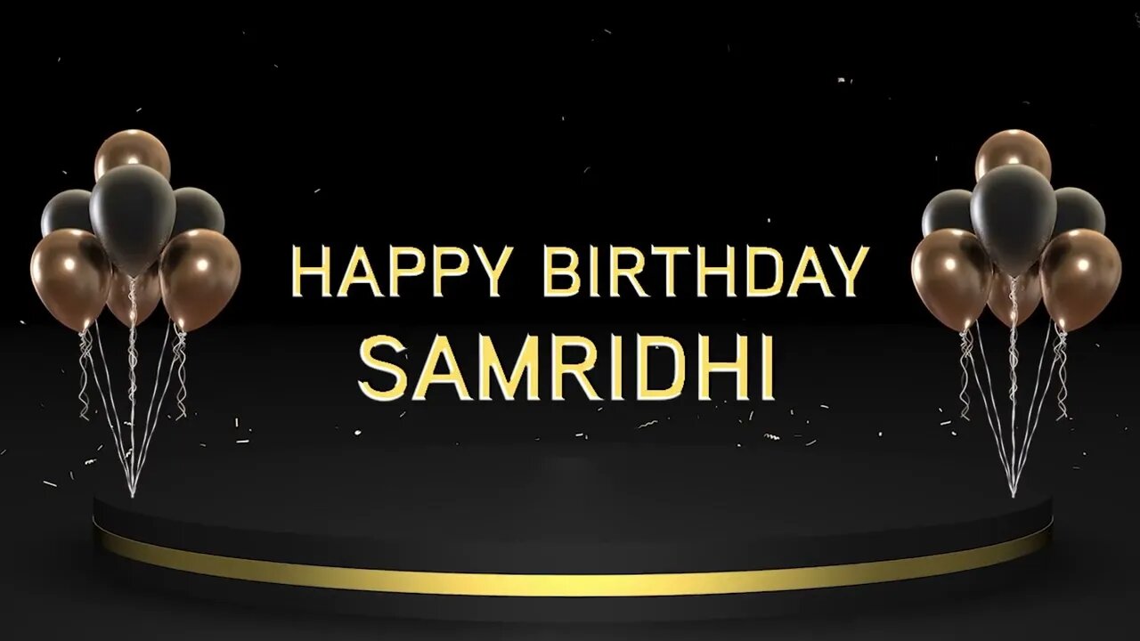 Wish you a very Happy Birthday Samridhi