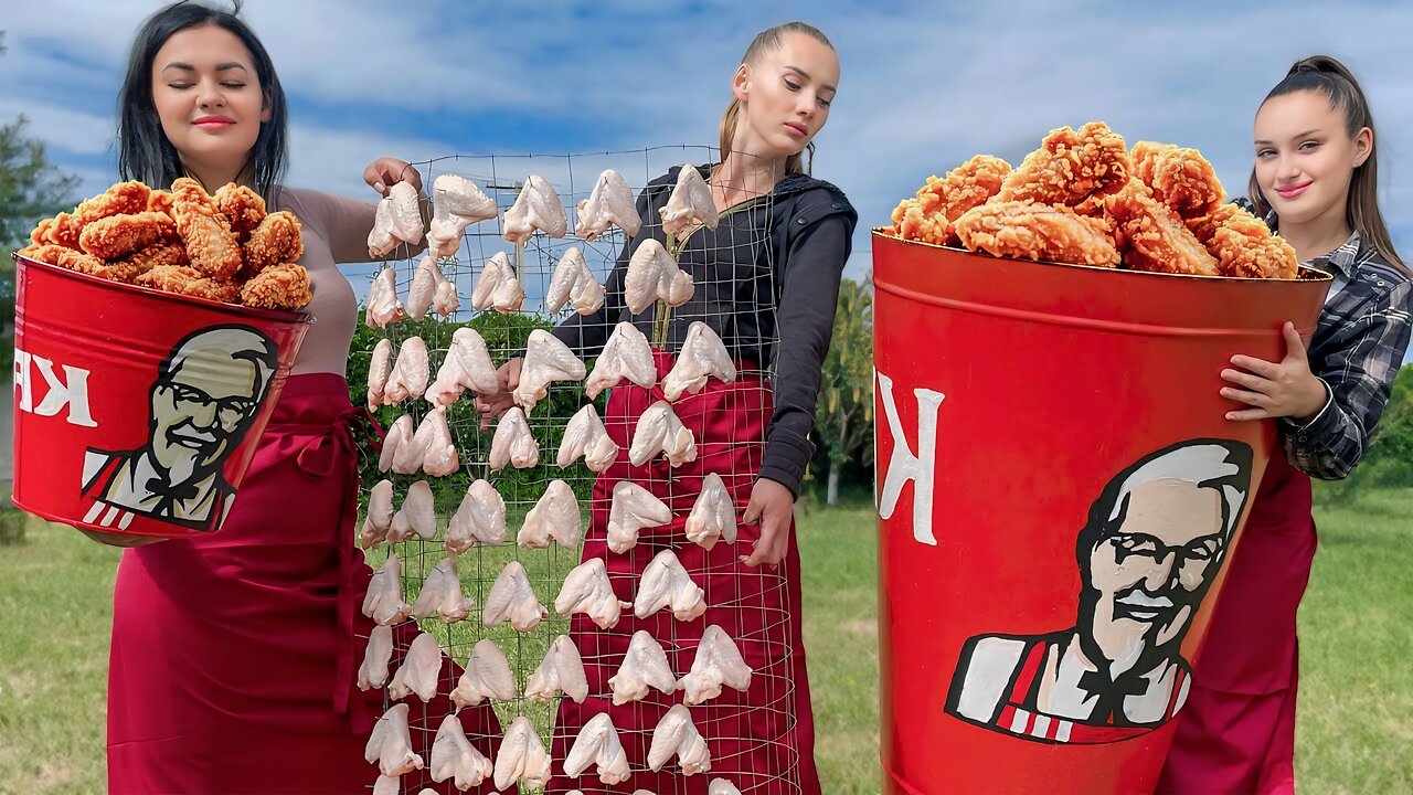 Rustic Eats & Finger Lickin' Treats! DIY KFC Chicken and Farm Fresh Potatoes!