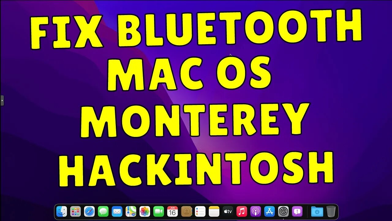 FIX BLUETOOTH MACOS MONTEREY WIFI NATIVO HACKINTOSH OPENCORE