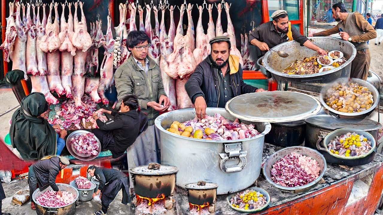 500 KG Roosh in Afghanistan| Dumpukht recipe in marko bazar| Qadeem shinwari roosh