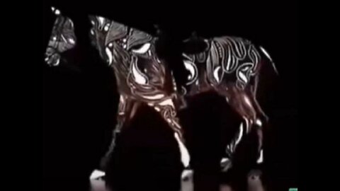 Do you see the horse moving forward or backwards?