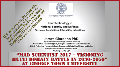 U.S. & European Psychopath, Mad Scientist, Governments And Terrorist Media Has Been Targeting...