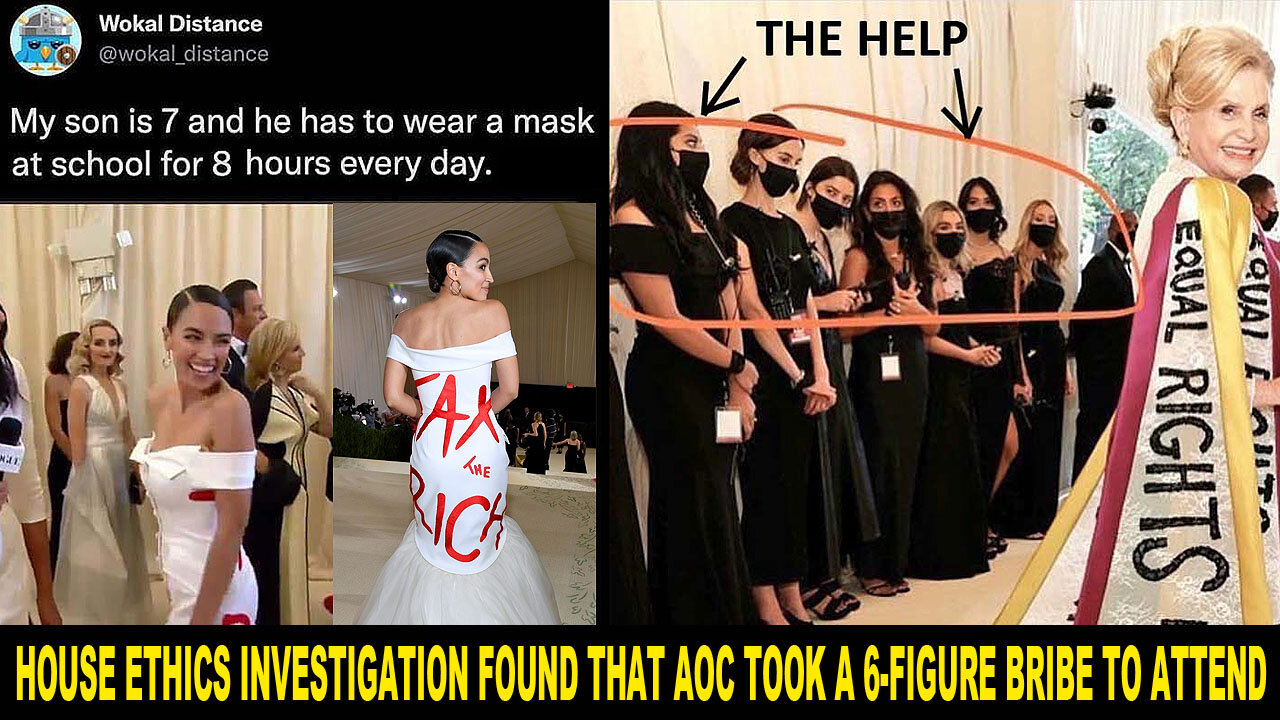 AOC caught accepting an ILLEGAL 6-figure Bribe for her TAX THE RICH publicity stunt! 👗🤑💃💸