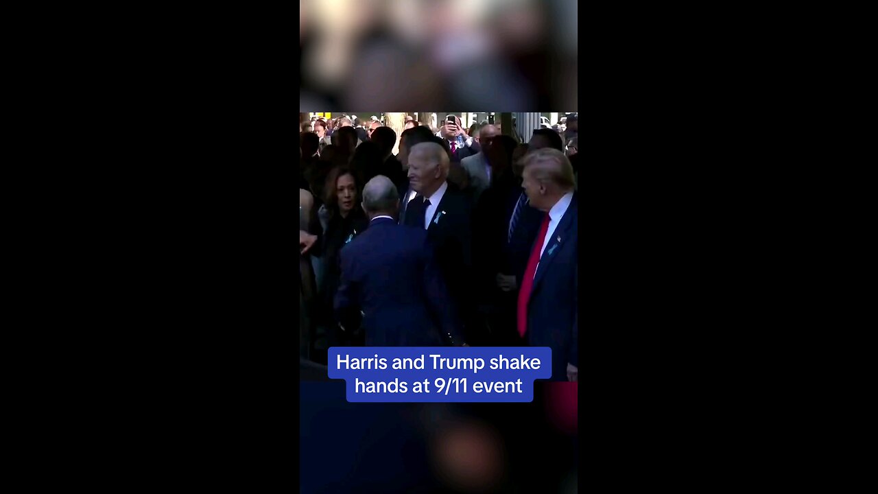 Donald Trump politely shook hands