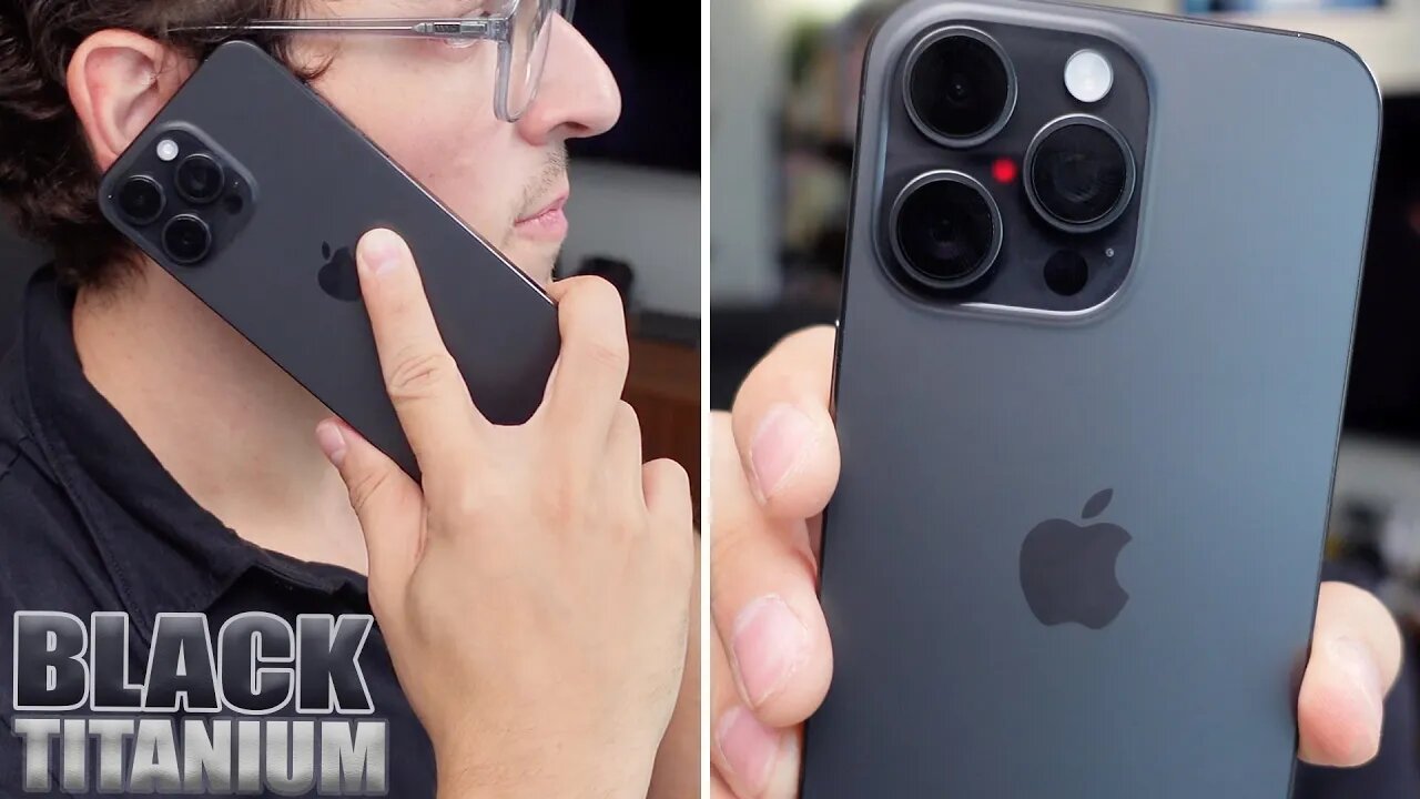 Black Titanium iPhone 15 Pro Max Feels Great! Color Impressions & Size Comparison!