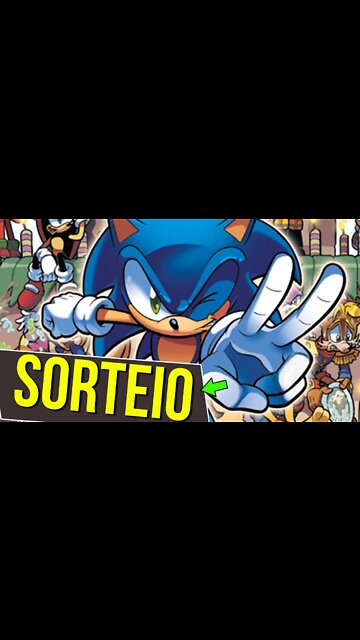 SORTEIO do Quadrinho do SONIC #shorts