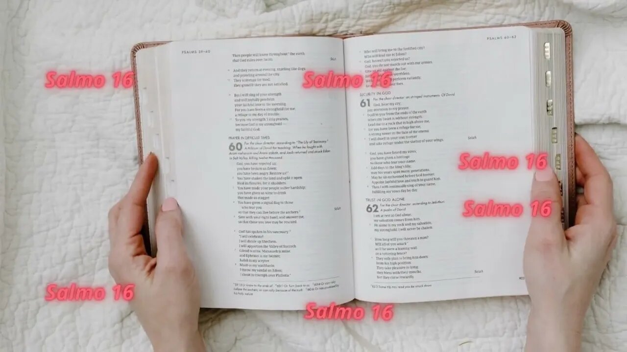 SALMO 16 – Para tomadas de decisões importantes na vida - Vídeo 17