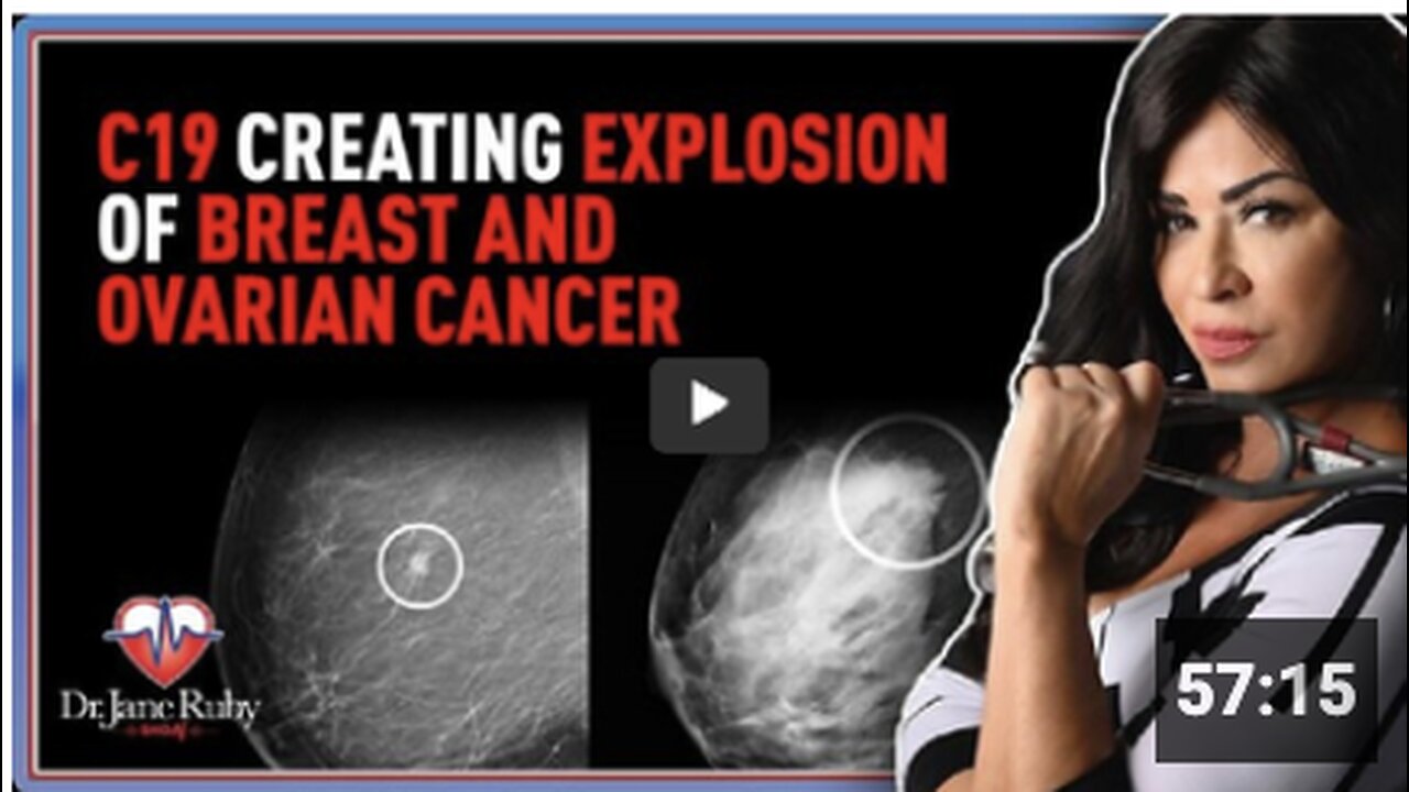 Dr. Jane Ruby Show: C19 Creating Explosion of Breast and Ovarian Cancer