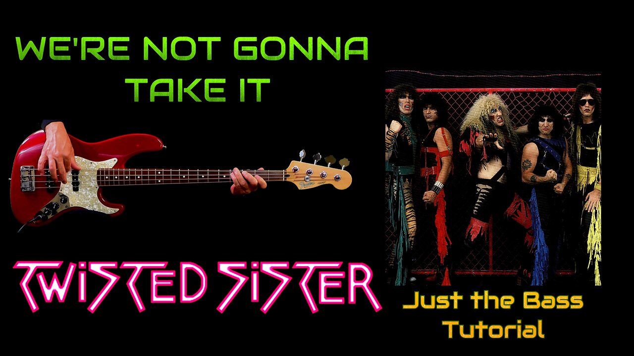 WE'RE NOT GONNA TAKE IT- boosted bass cover and tutorial- TWISTED SISTER