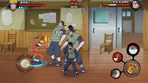 火影手游! 看到sakura就要用rasengan 来炸飞她!!!